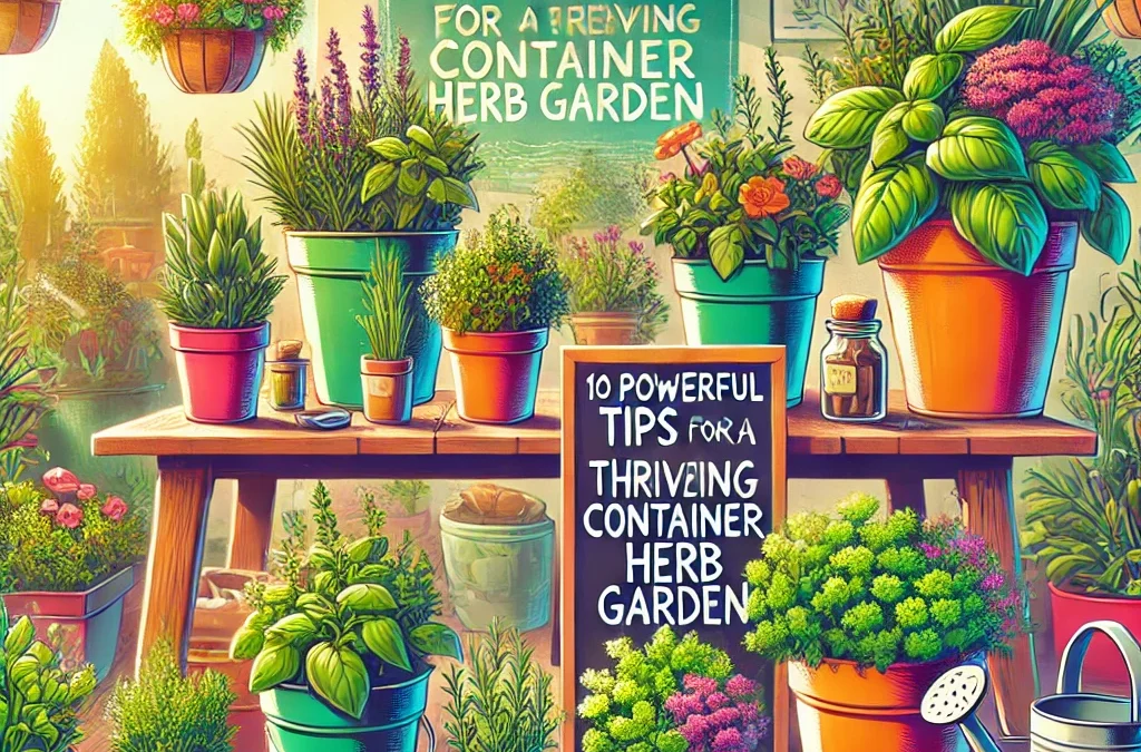 10 Powerful Tips for a Thriving Container Herb Garden