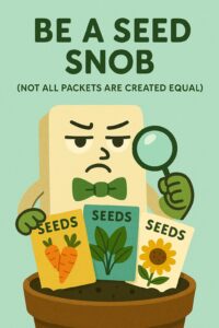Be a Seed Snob (Not All Packets Are Created Equal) Be a Seed Snob (Not All Packets Are Created Equal)