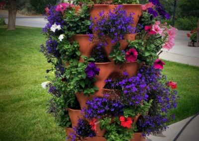 Garden Tower 2 with flowers