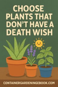 Choose Plants That Don't Have a Death Wish Choose Plants That Don't Have a Death Wish