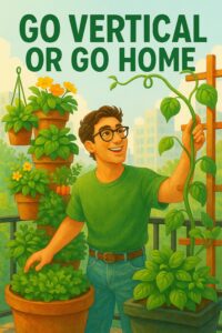 Growing organic food on a city balcony Pinterest 2 Go Vertical or Go Home