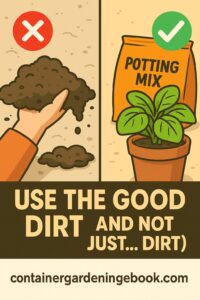 How To Get Fresh Vegetables In An Apartment Pinterest 4 Use The Good Dirt (and not just... DIRT)