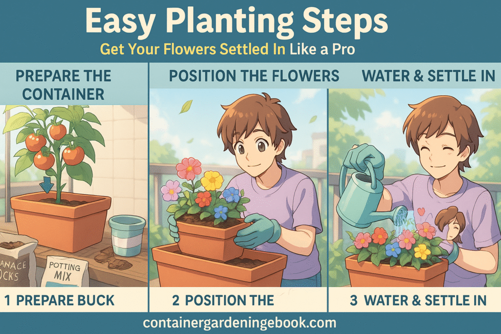 Easy Planting Steps: Getting Your Flowers Settled In