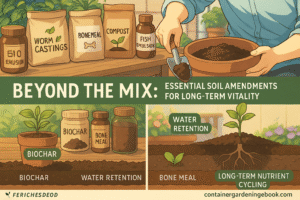 Unlock Thriving Plants: Secrets to the Best Soil for Container Gardening 3 Beyond the Mix: Essential Soil Amendments for Long-Term Vitality