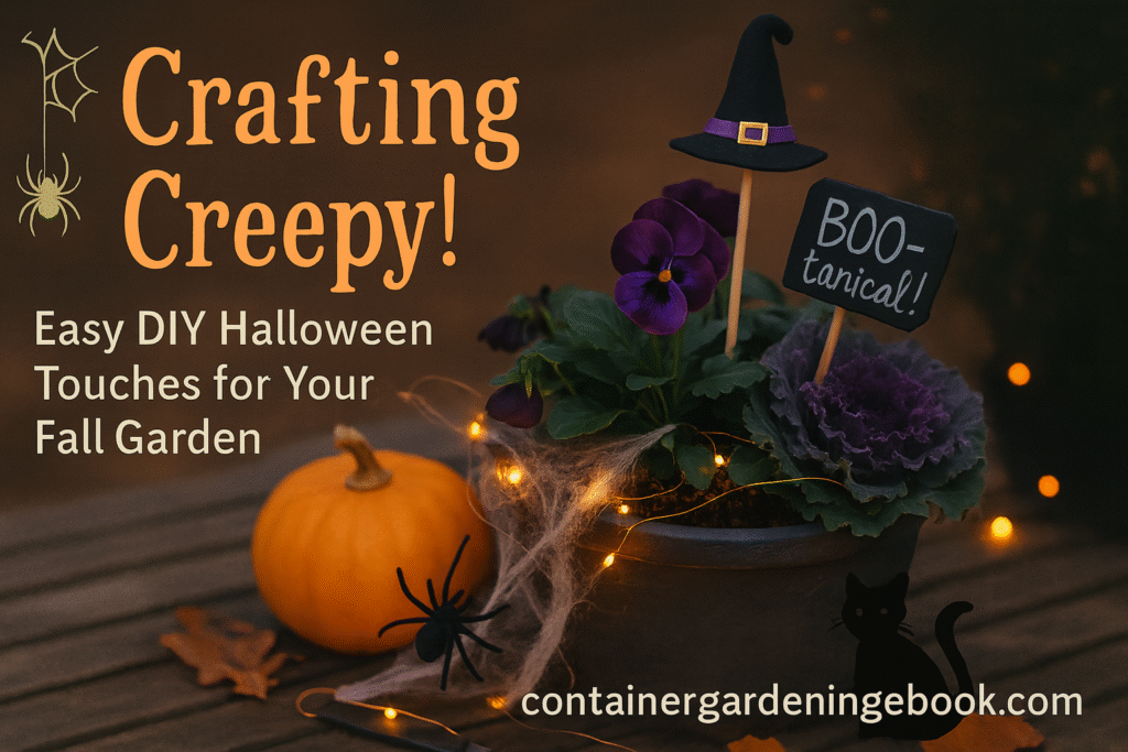 Spooktacular Fall Container Garden Ideas: Easy Halloween Decor Ideas 2 Crafting Creepy: Easy DIY Halloween Touches