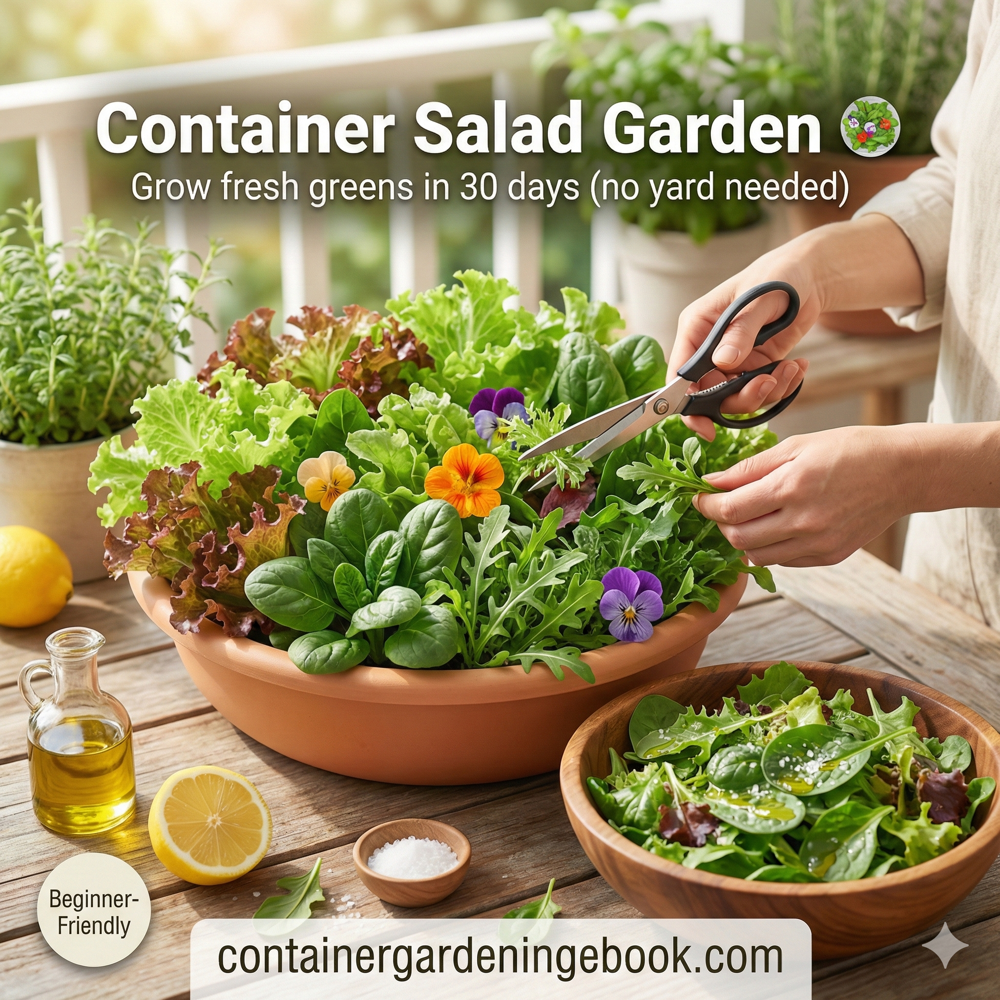 Container Salad Gardens
