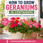 HOW TO GROW GERANIUMS IN CONTAINERS: THE ULTIMATE BEGINNER GUIDE TO LUSH NON-STOP BLOOMS HOW TO GROW GERANIUMS IN CONTAINERS THE ULTIMATE BEGINNER GUIDE TO LUSH NON STOP BLOOMS