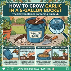 5 gallon bucket with drainage holes